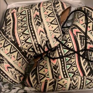 Canvas multicolor Wedges